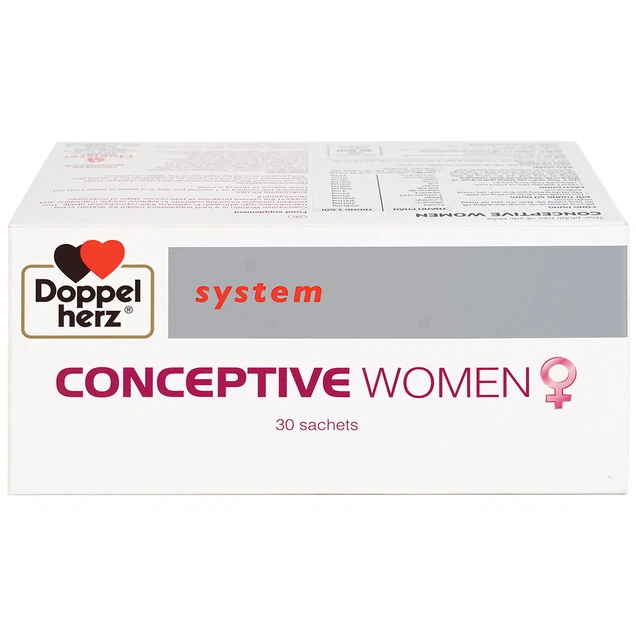 Doppelherz Conceptive Women 10g cung cấp vitamin và các khoáng chất cần thiết (30 gói)
