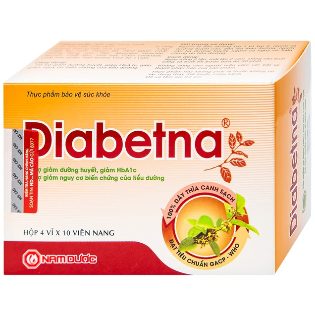 Viên uống Diabetna Nam Dược hỗ trợ giảm đường huyết