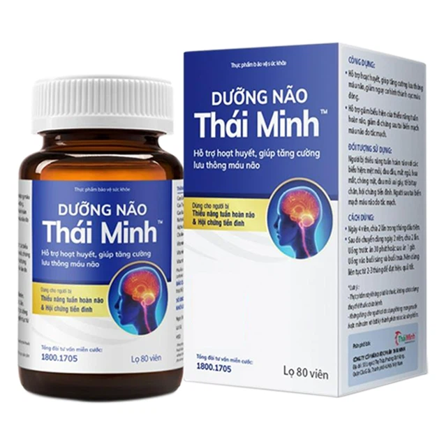 Dưỡng não Thái Minh hỗ trợ hoạt huyết, tăng cường lưu thông máu não