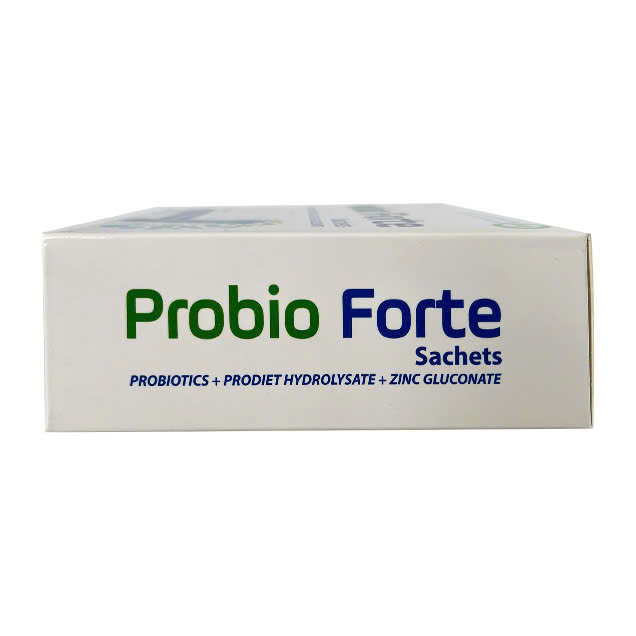 Men vi sinh dạng gói Probio Forte bổ sung lợi khuẩn và các vitamin giúp tăng cường tiêu hóa