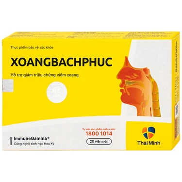 Viên uống Xoang Bách Phục Thái Minh hỗ trợ giảm triệu chứng viêm xoang (2 vỉ x 10 viên)