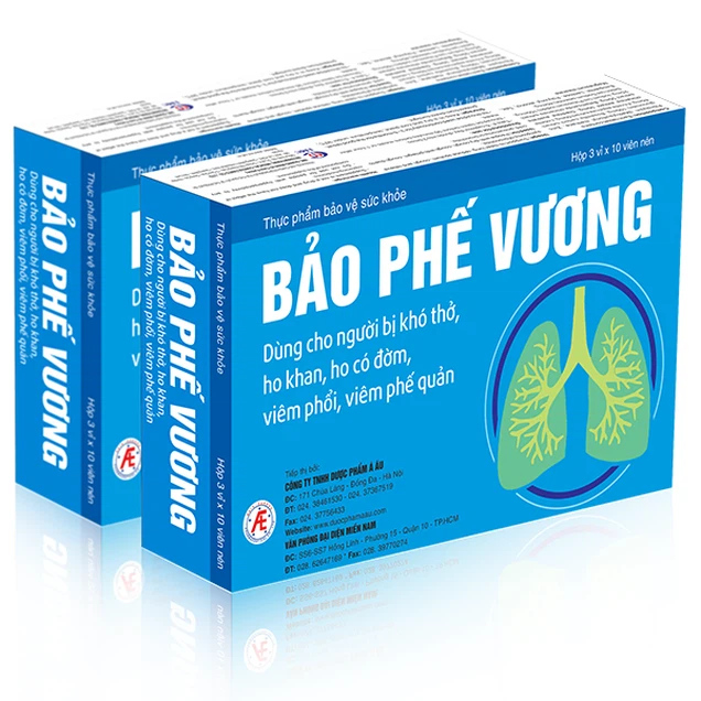 Viên uống Bảo Phế Vương Quang Minh hỗ trợ thanh phế, giảm viêm, giảm đờm, giảm ho 
