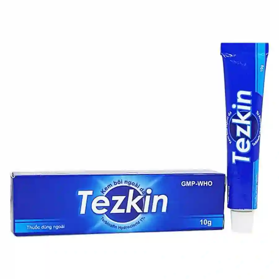 Thuốc dùng ngoài Tezkin điều trị nhiễm nấm ngoài da (tuýp 10g)