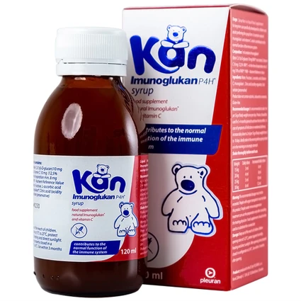Siro KAN Imunoglukan P4H hỗ trợ tăng đề kháng cho trẻ (Chai 120ml)
