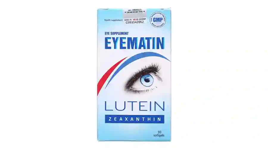 Viên bổ mắt Eyematin giảm triệu chứng đục thủy tinh thể chai 30 viên