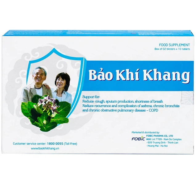 Viên uống Bảo Khí Khang IMC hỗ trợ giảm ho, khạc đờm, khó thở, giảm tái phát hen suyễn