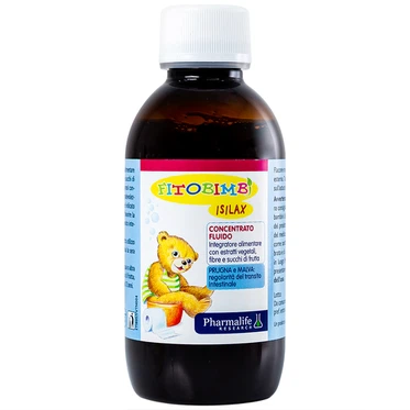 Siro Fitobimbi Isilax Concentrato Fluido Pharmalife nhuận tràng, hỗ trợ giảm táo bón cho trẻ (200ml)