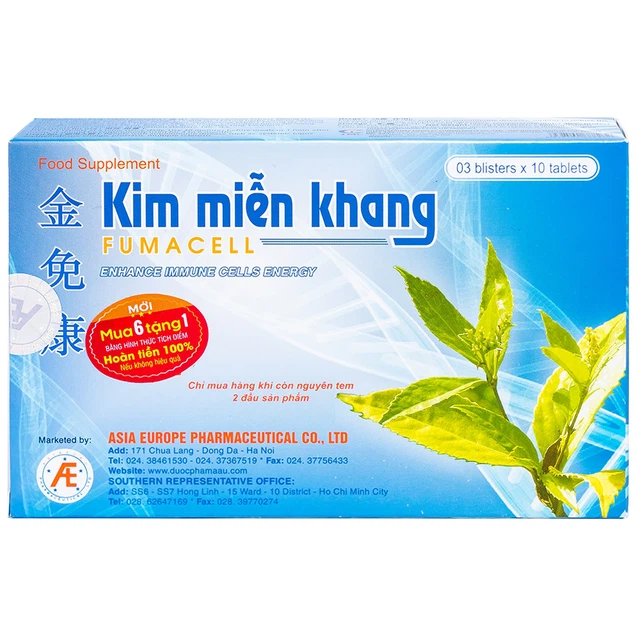 Viên uống Kim Miễn Khang tăng cường năng lượng cho tế bào miễn dịch