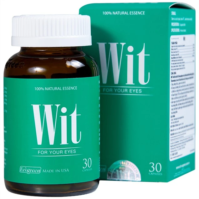 Viên nang WIT For Your Eyes Ecogreen tăng cường thị lực, giảm mờ và nhòe mắt