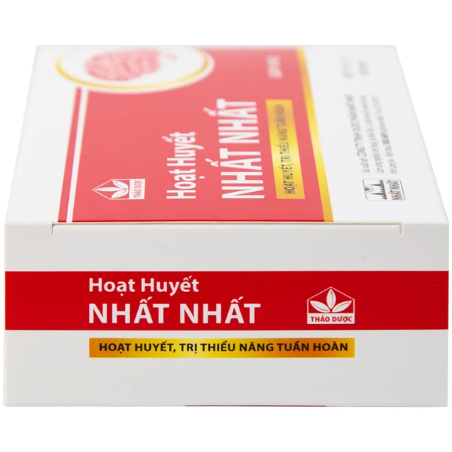 Thuốc Hoạt Huyết Nhất Nhất giúp hoạt huyết, trị thiếu năng tuần hoàn