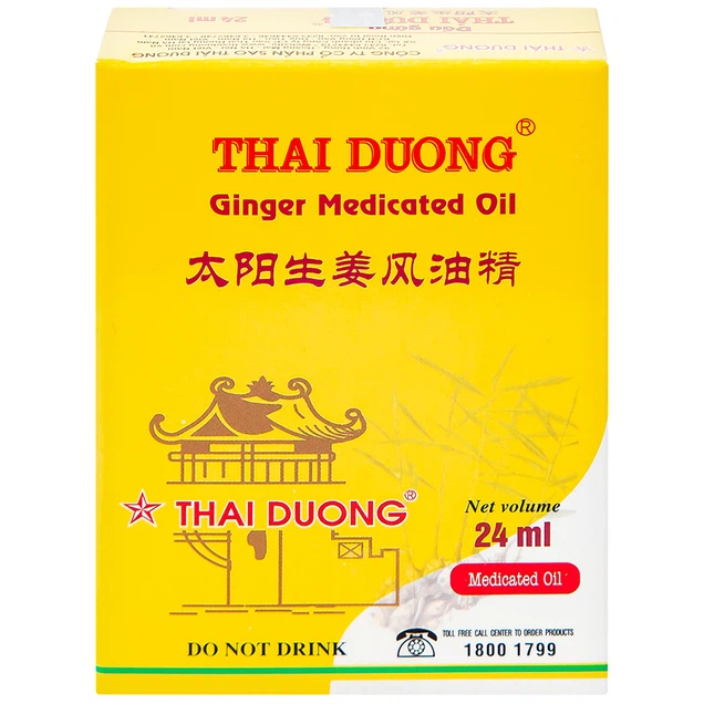 Dầu gừng Thái Dương điều trị đau đầu, đau lưng, đau dây thần kinh vai gáy