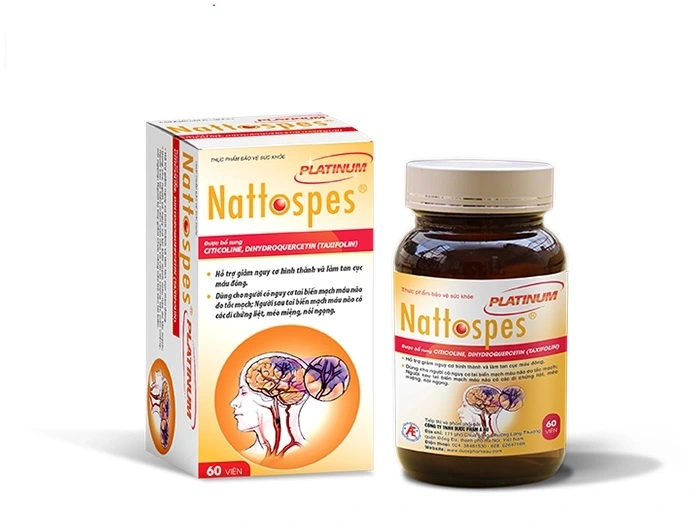 Nattospes Platinum - Hỗ trợ phòng ngừa tai biến mạch máu não (60 viên)