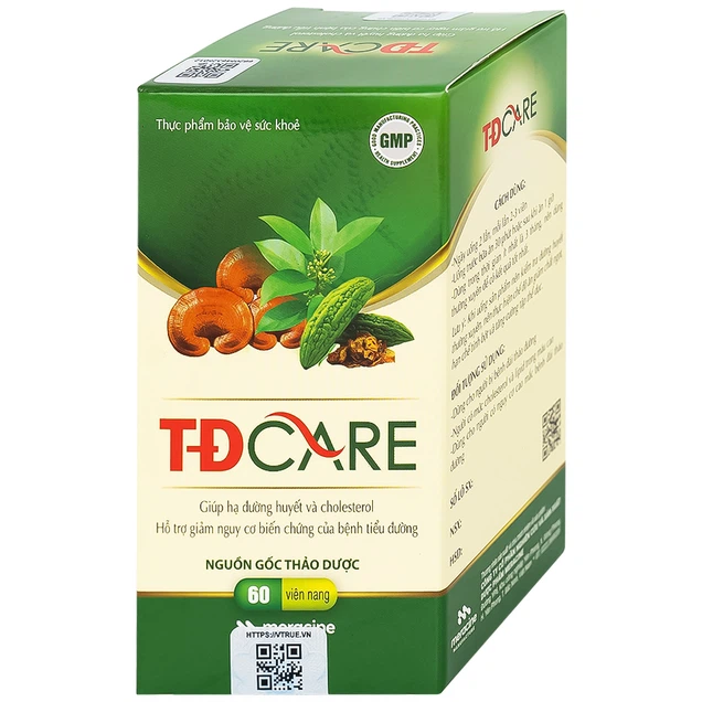 Viên uống TĐCare Meracine giúp hạ đường huyết và cholesterol