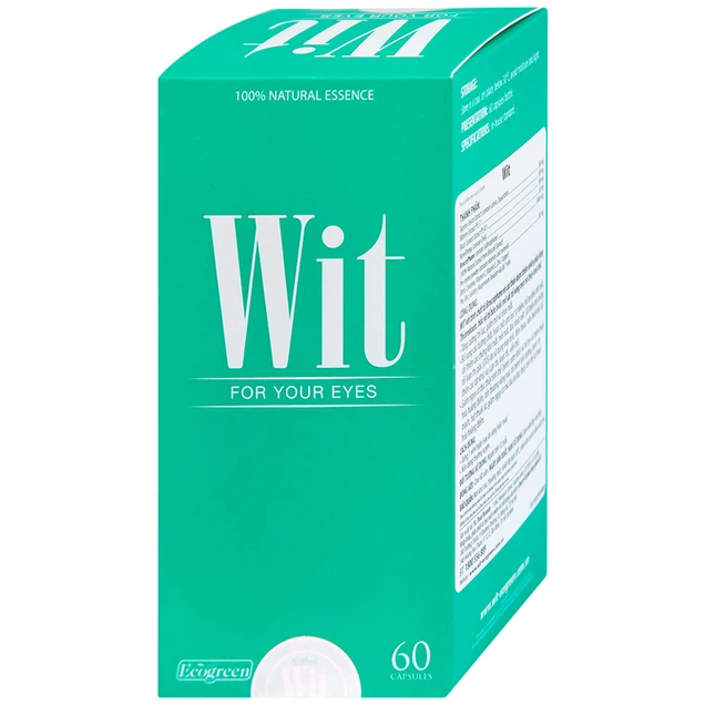Viên nang WIT For Your Eyes Ecogreen tăng cường thị lực, giảm mờ và nhòe mắt