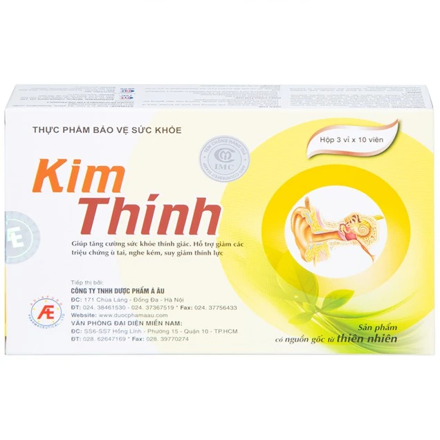 Viên uống Kim Thính Á Âu hỗ trợ tăng cường sức khỏe thính giác 