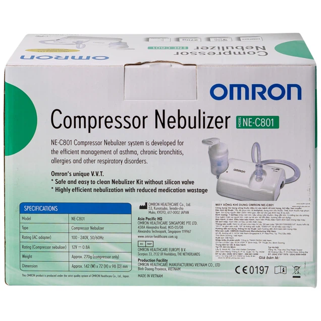 Máy khí rung Compressor Nebulizer C801