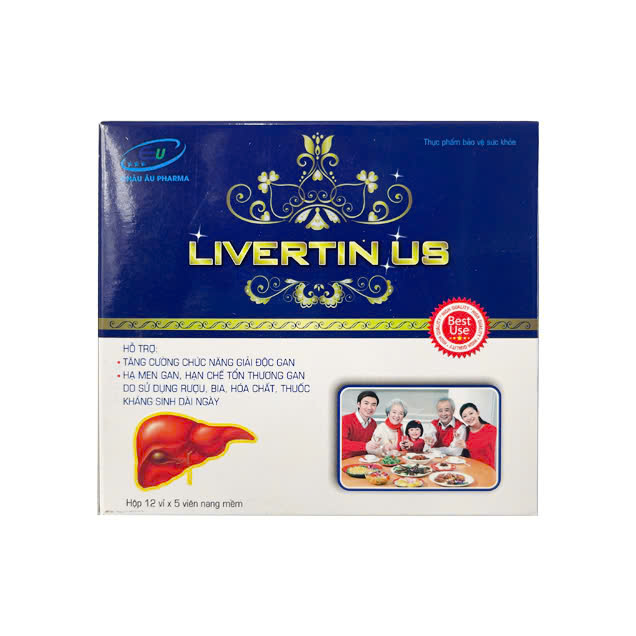 Viên Uống Bổ Gan Livertin Us Giúp Giải Độc Gan, Thanh Nhiệt, Mát Gan
