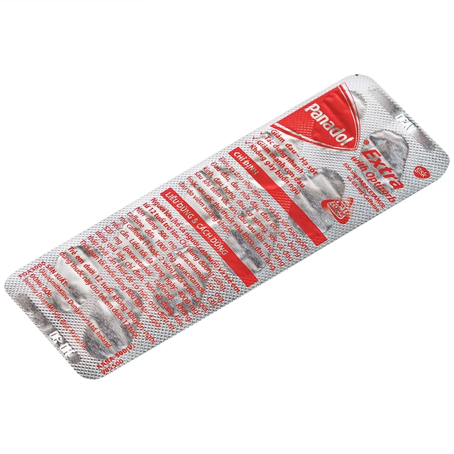 Panadol extra With Optizorb -Anh-hộp 12vỉ*10viên- giảm đau, hạ sốt nhanh, không gây buồn ngủ 