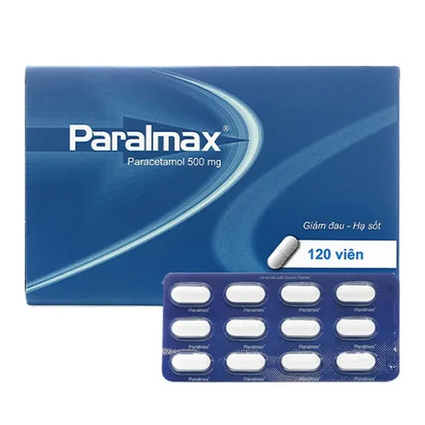 Viên nén Paralmax 500mg Boston điều trị đau từ nhẹ đến vừa, đau đầu, đau răng 