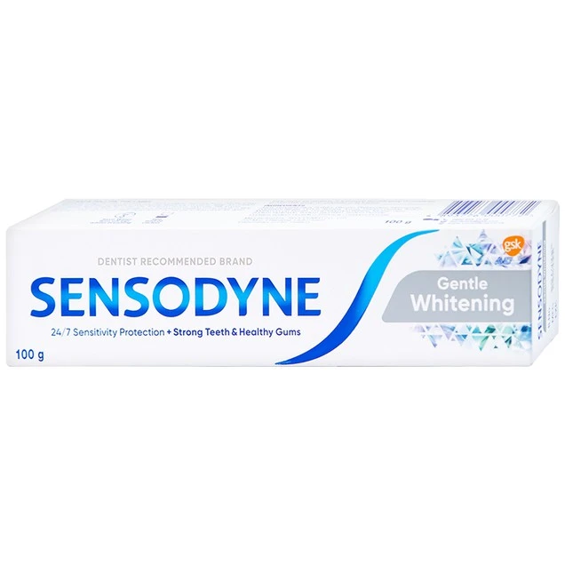 Kem đánh răng Sensodyne Gentle Whitening làm trắng răng tự nhiên, bảo vệ răng ê buốt mỗi ngày (100g)