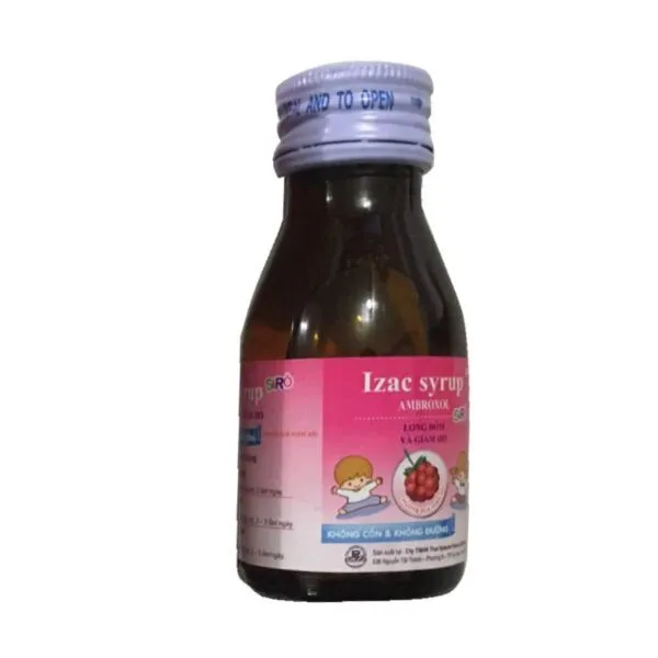 Izac Syrup Chai 60ml – Tiêu Chất Nhầy Đường Hô Hấp