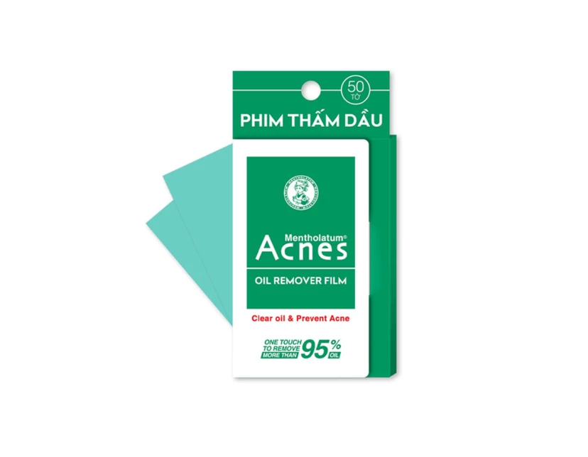 Phim thấm dầu Rohto Acnes Oil Remover Film giữ da sạch nhờn, ngăn ngừa mụn
