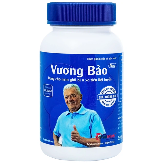 Vương bảo-Thái Minh giảm nguy cơ phát triển của u phì đại tiền liệt tuyến
