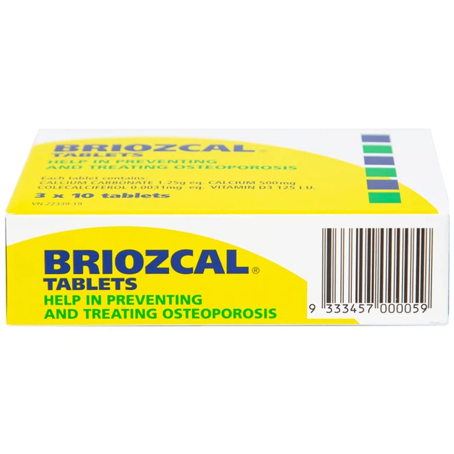 Thuốc Briozcal Bridge Healthcare dự phòng và điều trị thiếu hụt calci, vitamin D3 