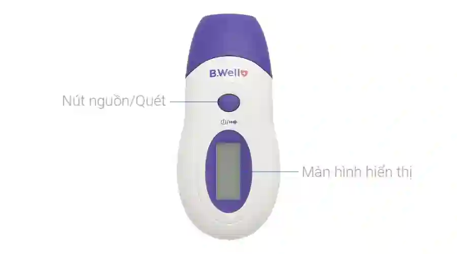 Nhiệt kế hồng ngoại đo trán, tai B.Well WF-1000