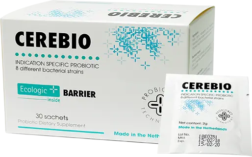 Bột pha uống Cerebio Ecologic Barrier bổ sung lợi khuẩn cho đường ruột, giảm triệu chứng rối loạn tiêu hóa (30 gói x 2g)