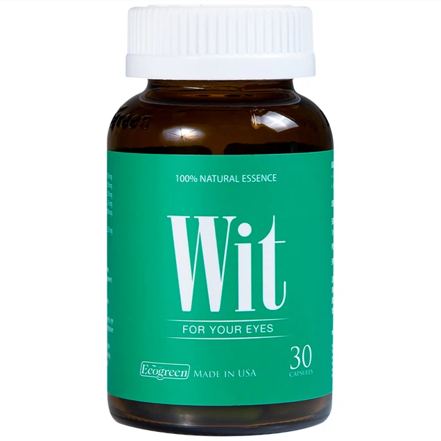 Viên nang WIT For Your Eyes Ecogreen tăng cường thị lực, giảm mờ và nhòe mắt