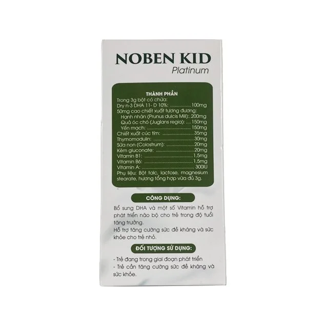 Noben Kid Platinum- Bổ sung dưỡng chất cho não bộ của trẻ