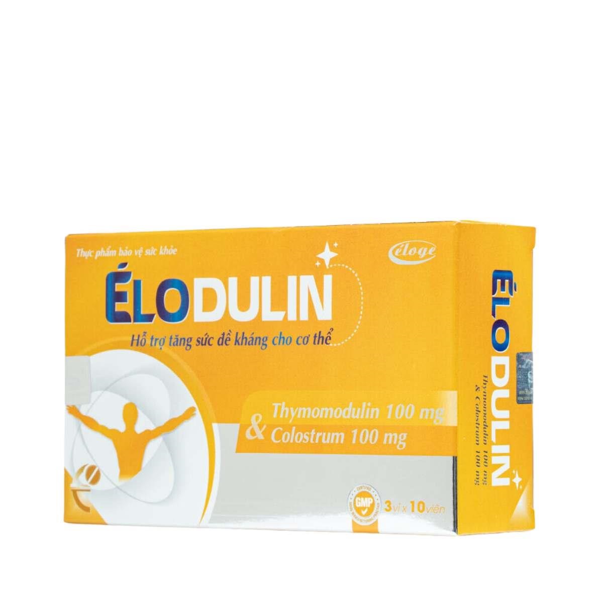 Hỗ trợ tăng sức đề kháng cho cơ thể ÉLODULIN hộp 3 vỉ x 10 viên