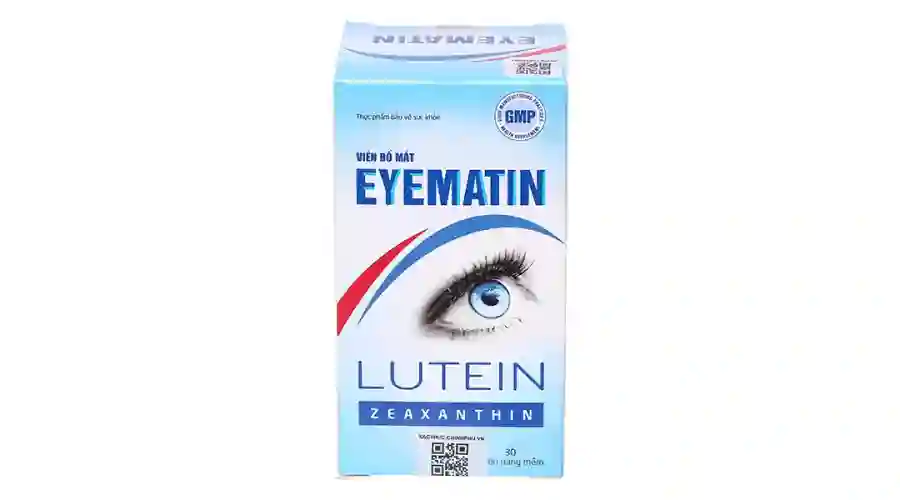 Viên bổ mắt Eyematin giảm triệu chứng đục thủy tinh thể chai 30 viên