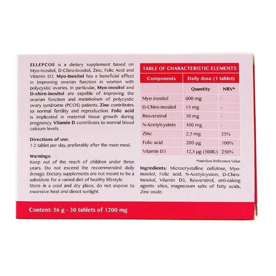 Ellepcos Bổ Trứng, Ổn Định Kinh Nguyệt, Hỗ Trợ Mang Thai