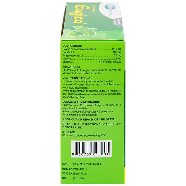 Thuốc Eugica MEGA We care điều trị ho đờm, cảm cúm, sổ mũi (10 vỉ x 10 viên)