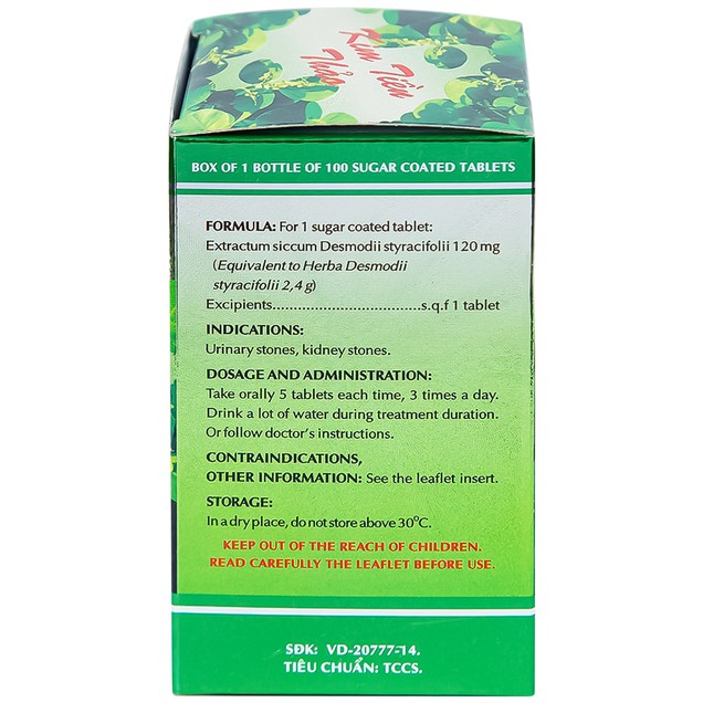 Thuốc trị sỏi thận Kim Tiền Thảo OPC hỗ trợ điều trị sỏi đường tiết niệu, sỏi thận (100 viên)