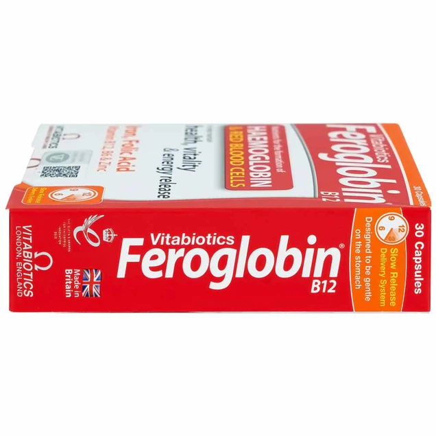 Viên uống Feroglobin B12 Vitabiotics hỗ trợ tăng khả năng tạo máu, tăng cường sức khỏe
