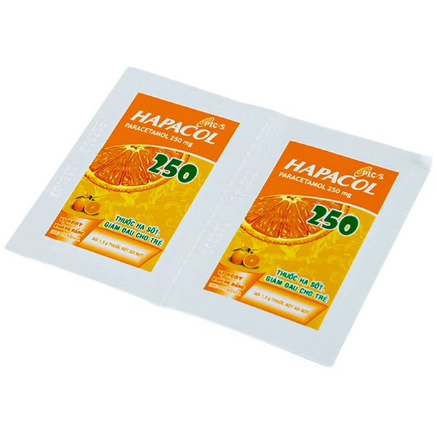 Bột Hapacol 250 DHG giảm đau, hạ sốt