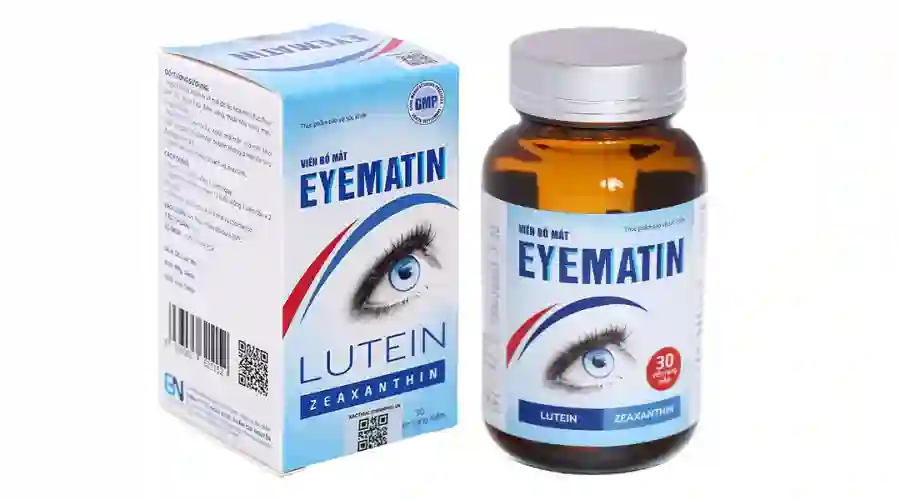 Viên bổ mắt Eyematin giảm triệu chứng đục thủy tinh thể chai 30 viên