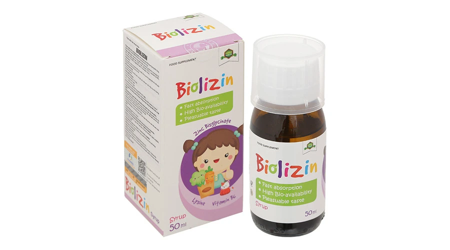 Siro Biolizin tăng cường sức đề kháng cho cơ thể (50ml)