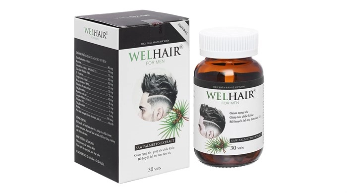 Viên uống mọc tóc Welhair For Men 30 viên