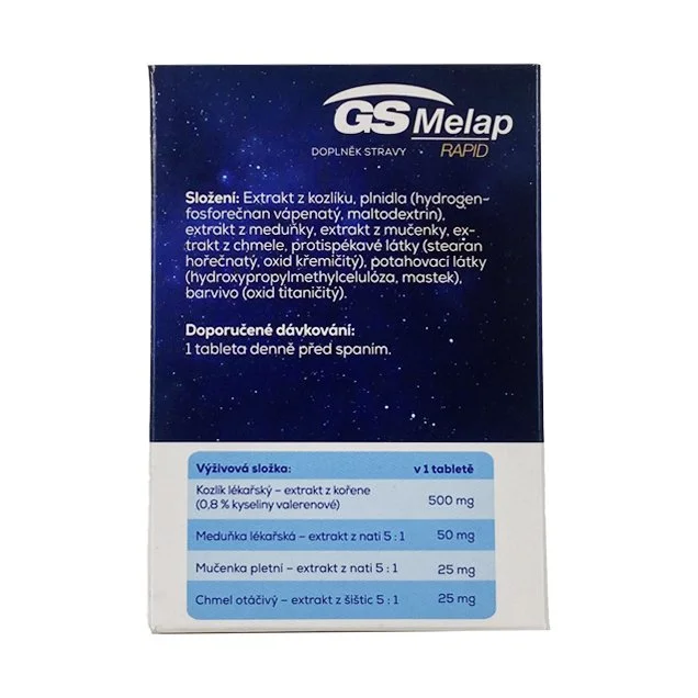 Viên Uống GS Melap Rapid Hỗ Trợ Nâng Cao Chất Lượng Giấc Ngủ