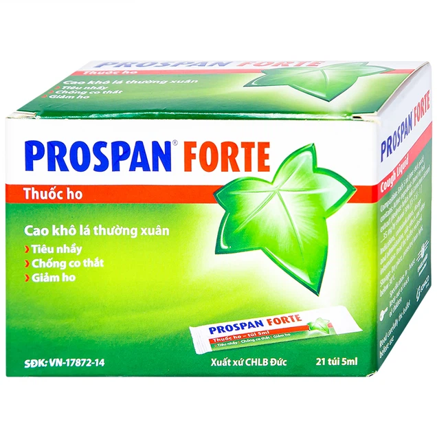 Thuốc ho Prospan Forte Engelhard điều trị viêm đường hô hấp cấp