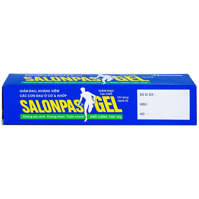 Gel Salonpas giảm đau, kháng viêm các cơn đau cơ, khớp