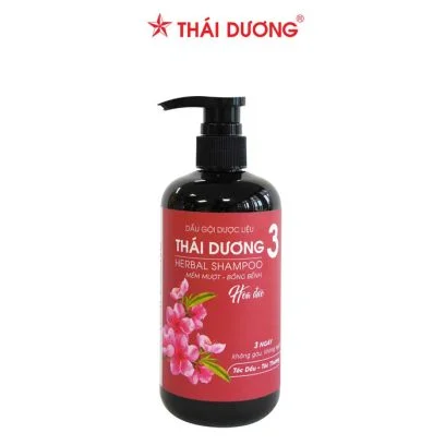 Dầu gội dược liệu Thái Dương 3 hoa đào chai 500ml