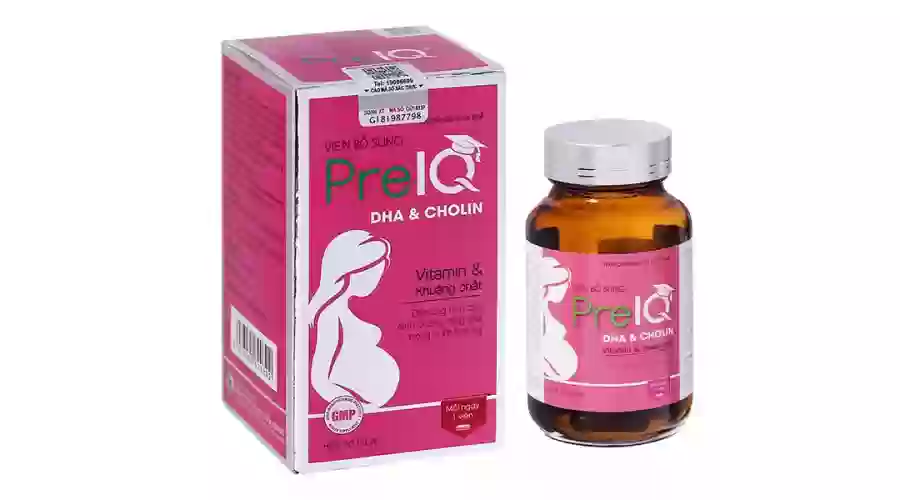 Pre IQ bổ sung vitamin cho bà bầu chai 30 viên