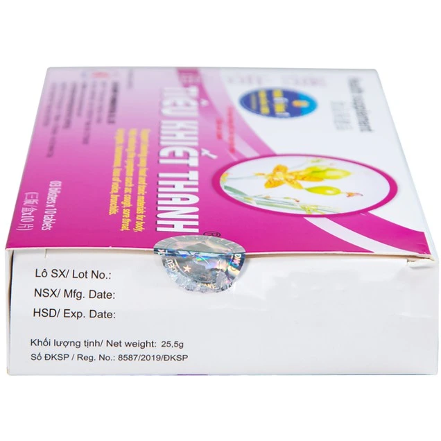 Viên uống Tiêu Khiết Thanh Á Âu hỗ trợ thanh nhiệt giải độc cho cơ thể, giảm ho, đau họng, khàn tiếng