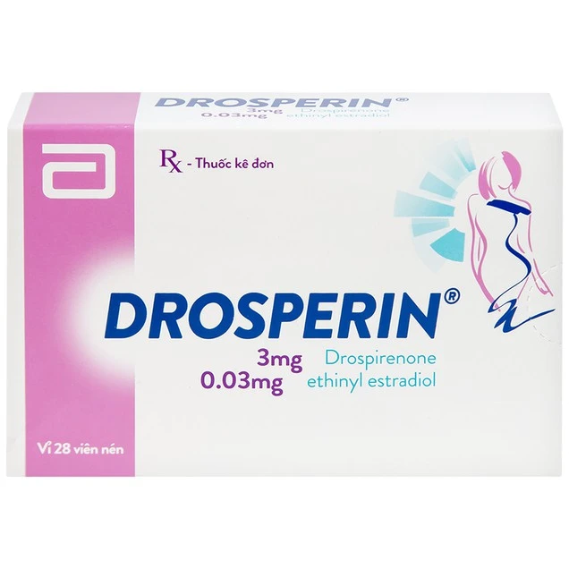 Thuốc tránh thai hằng ngày Drosperin Abbott (1 vỉ x 28 viên)