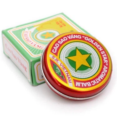 Cao Sao Vàng Golden Star 3g TW3 dùng trong cảm cúm, nhức đầu, sổ mũi, đau bụng, buồn nôn, say tàu xe